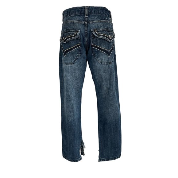 Southpole Baggy Fit Distressed Jeans 90s Y2K Vintage 30x30 Embroidered Edgy - Picture 11 of 15